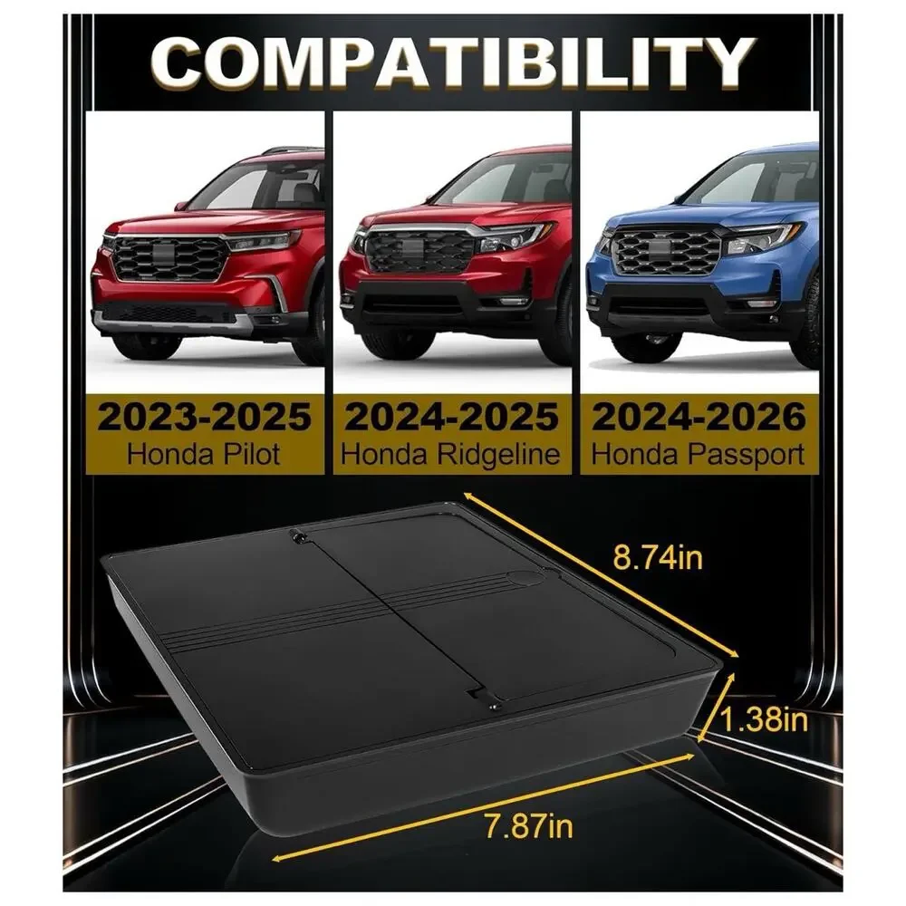 Storage Box for 2023-2026 Honda Pilot/Ridgeline/Passport Accessories Center